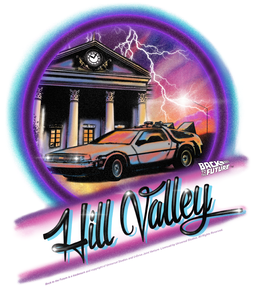Back To The Future Hill Valley De Lorean Time Travel PNG