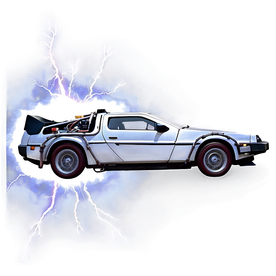 Back To The Future Lightning Strike Scene Png Nqk82 PNG