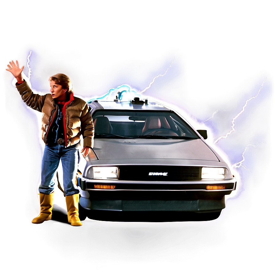 Back To The Future Lightning Strike Scene Png Xcp PNG