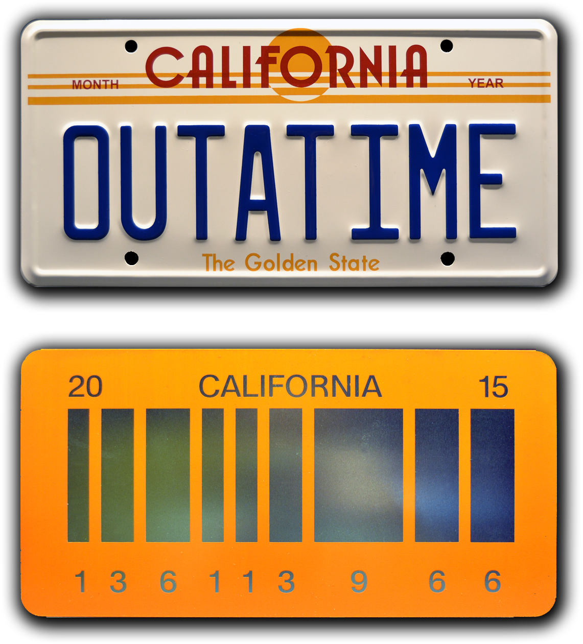 Back To The Future Outatime License Plate PNG