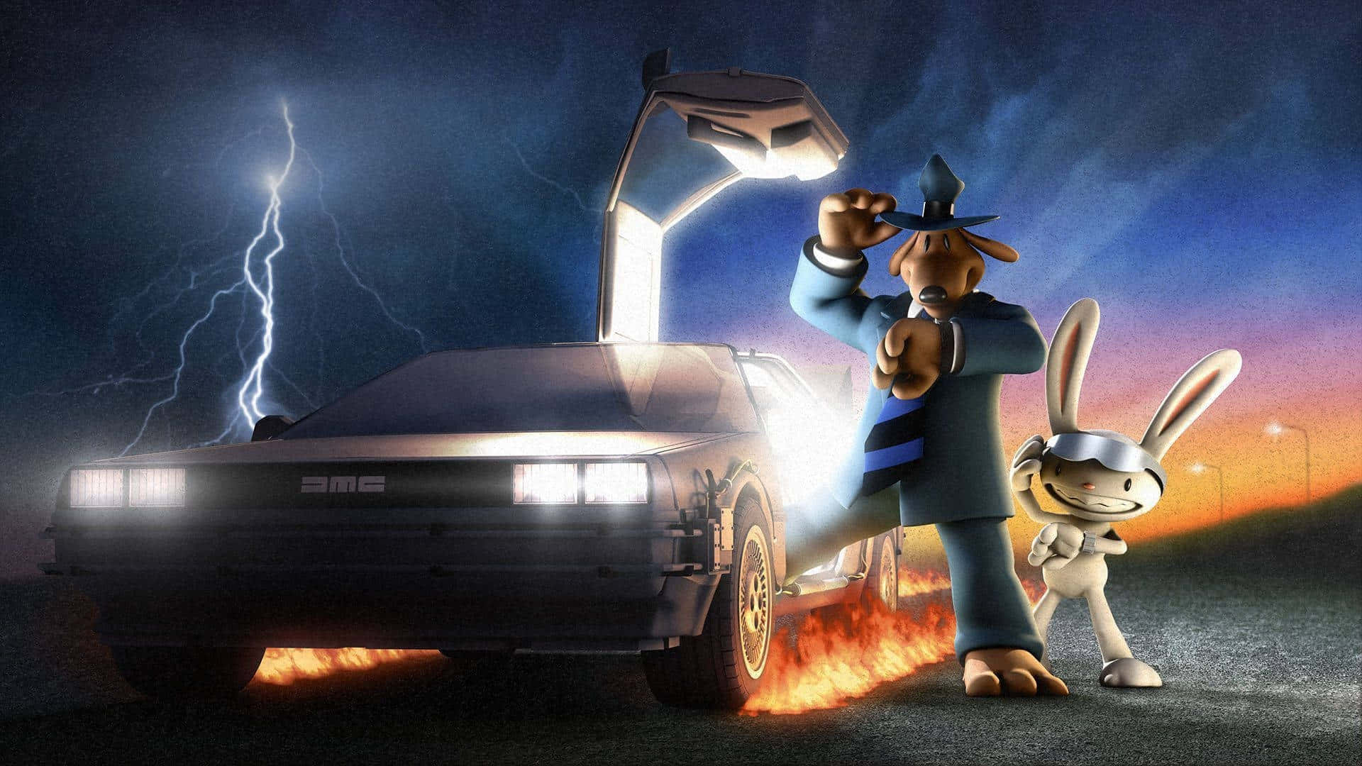 Back To The Future_ Sam And Max_ Crossover Wallpaper