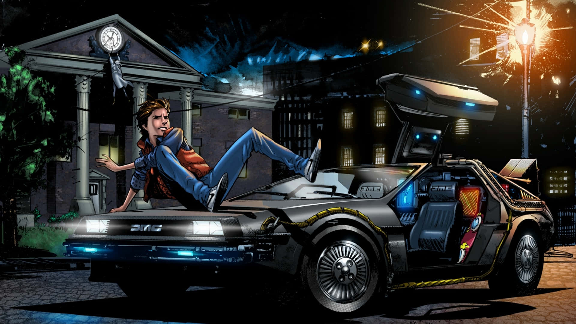 Back To The Future Time Travel Adventure Wallpaper