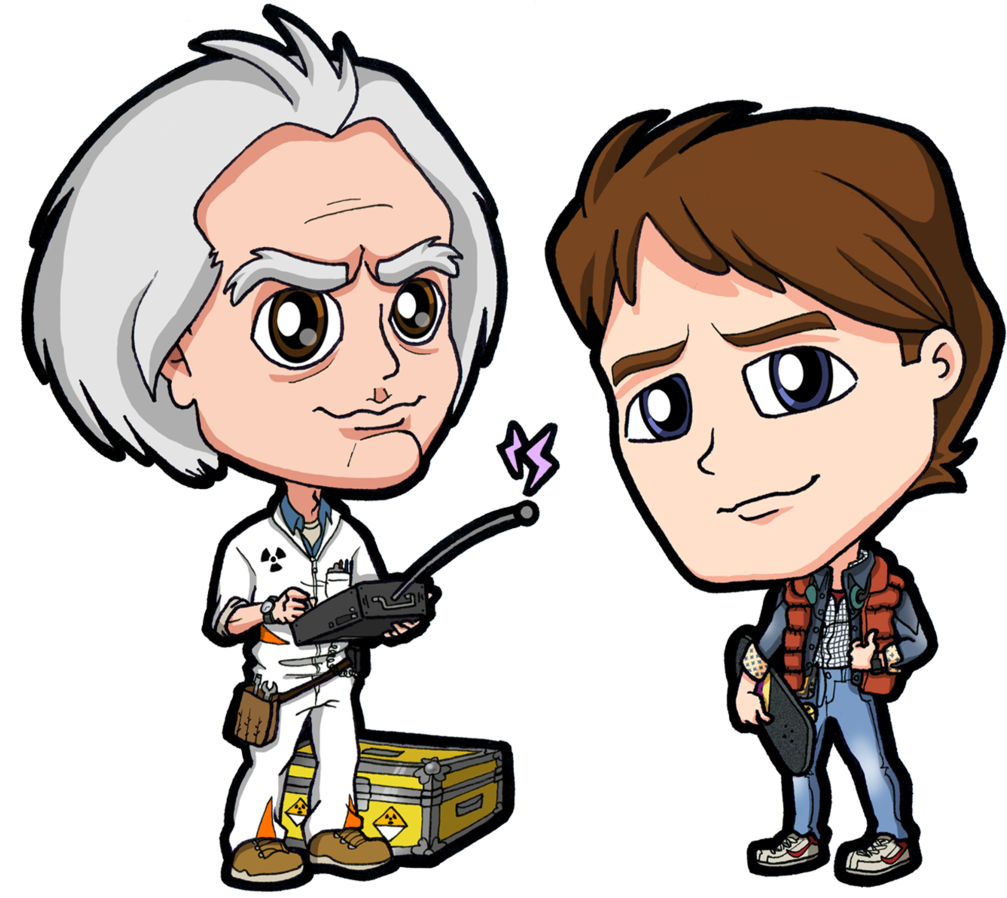 Back To The Future_ Animated Characters PNG