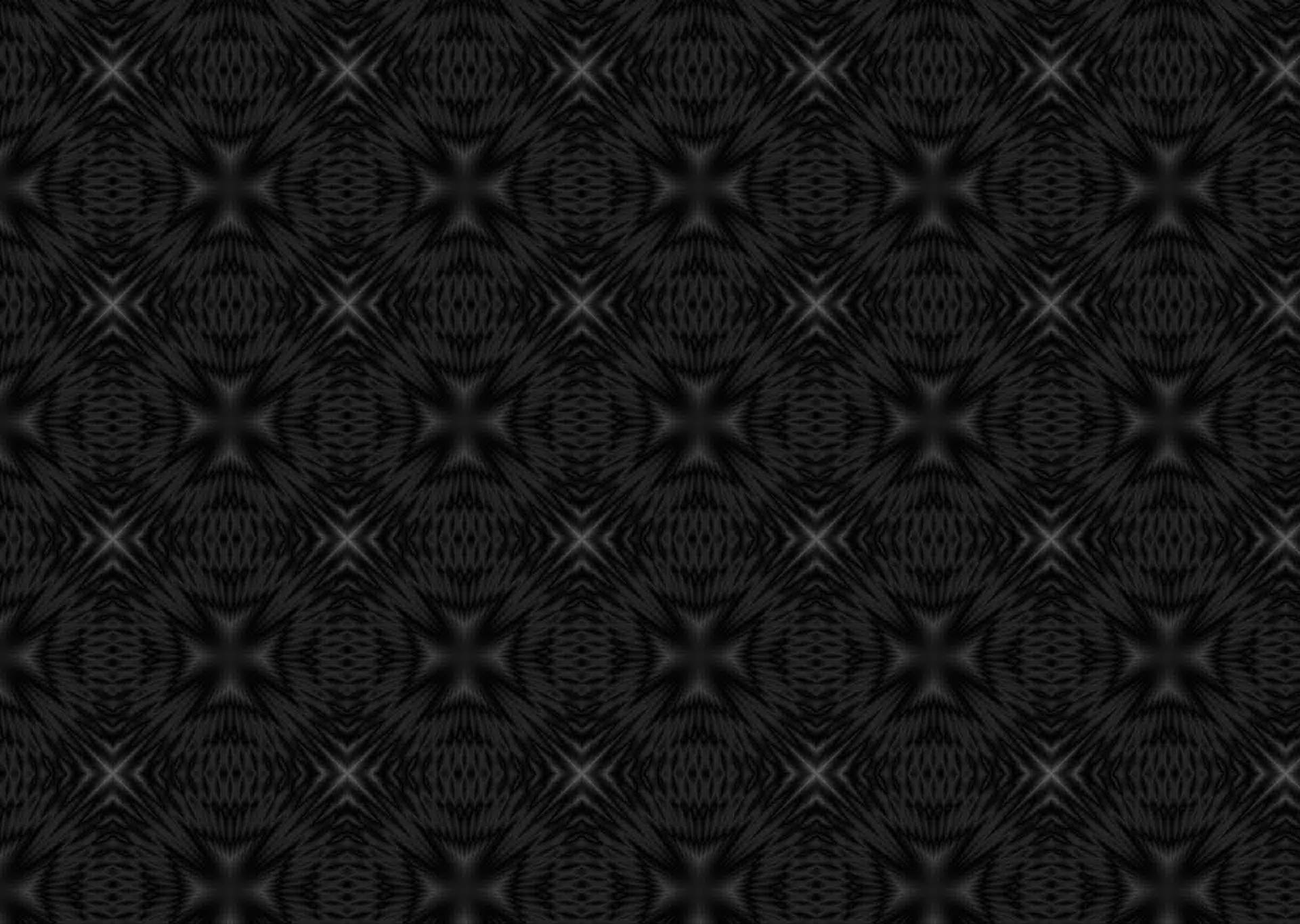Background Black With Kaleidoscope Patterns Wallpaper