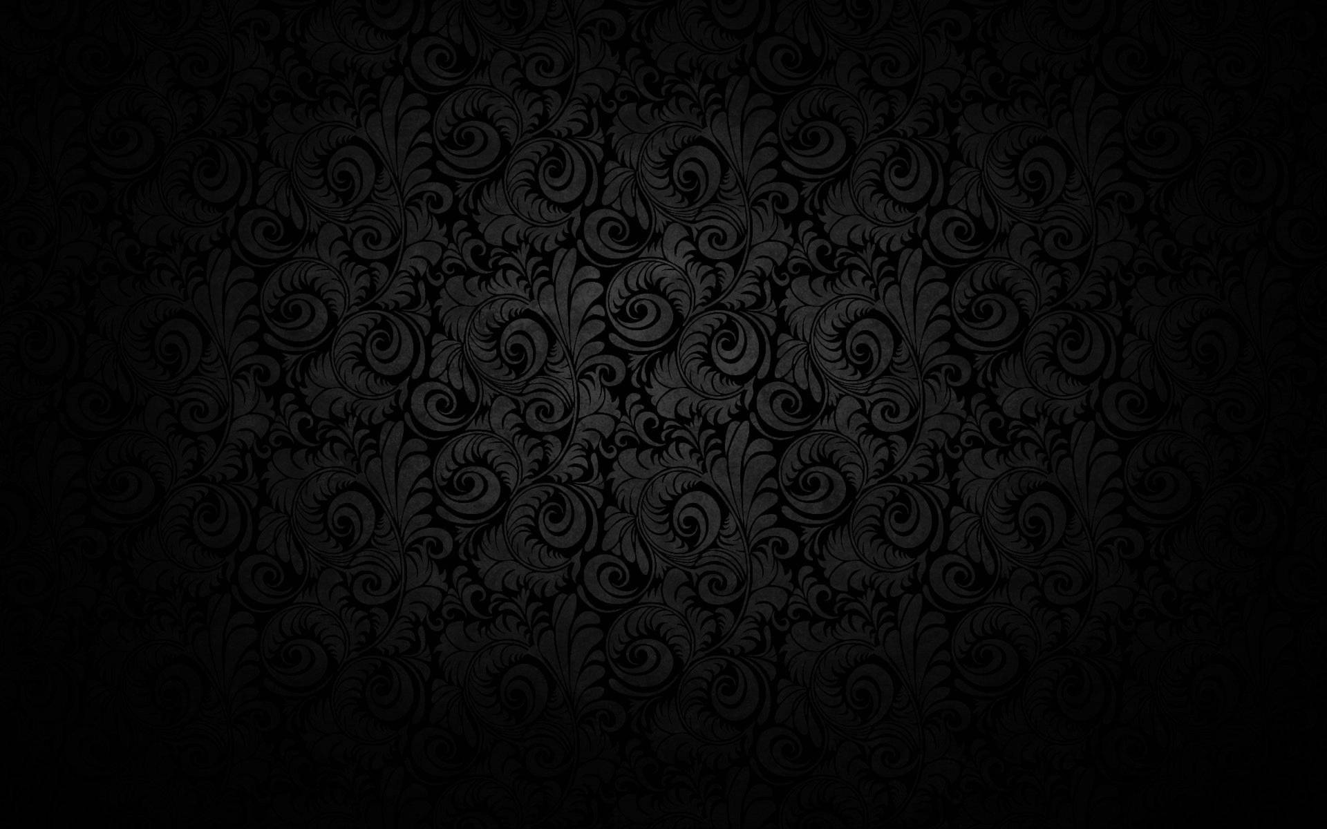 Background Black With Vintage Pattern Wallpaper