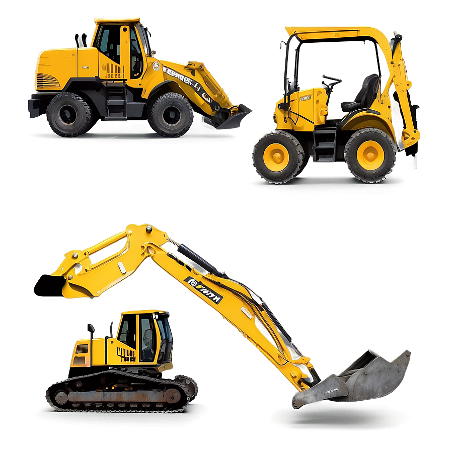 Backhoe For Earthmoving Png Yhl PNG
