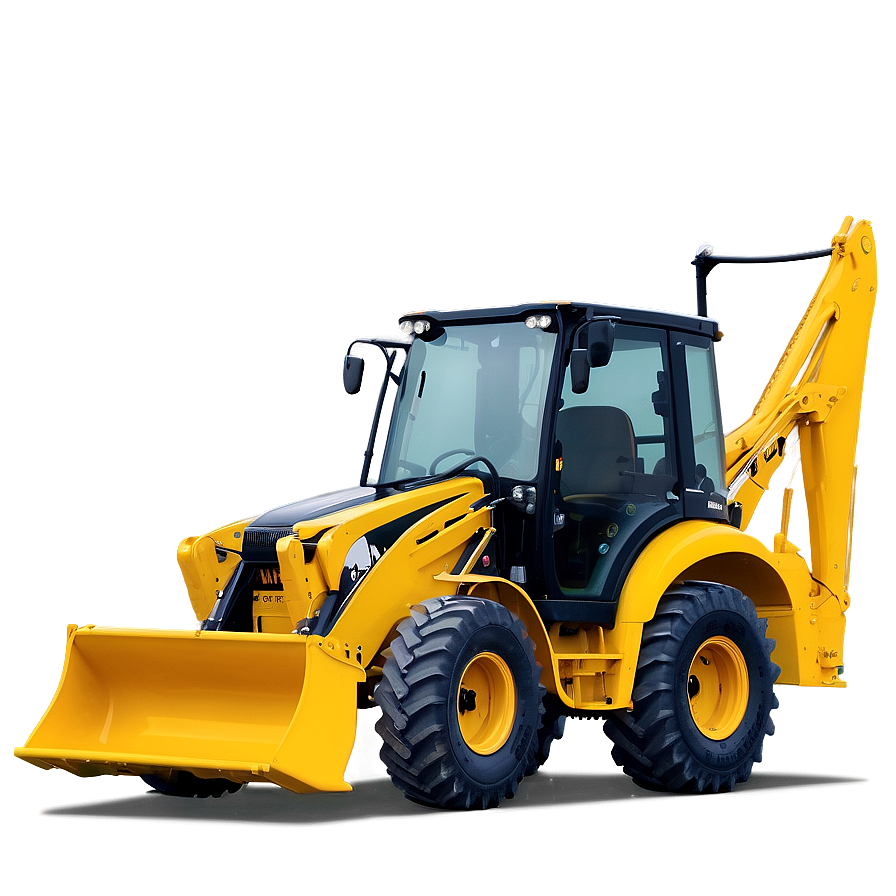 Backhoe Loader Front View Png 06272024 PNG
