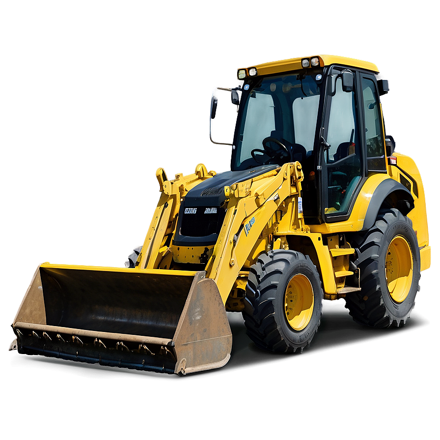 Backhoe Loader Front View Png Cyx PNG