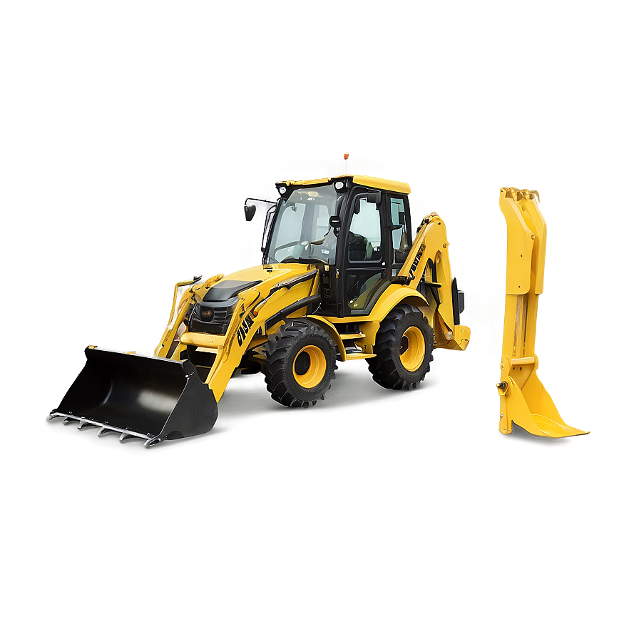 Backhoe Loader In Action Png Vos9 PNG
