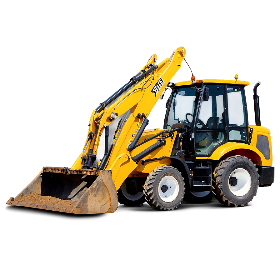 Backhoe Loader Rear View Png Wvr36 PNG
