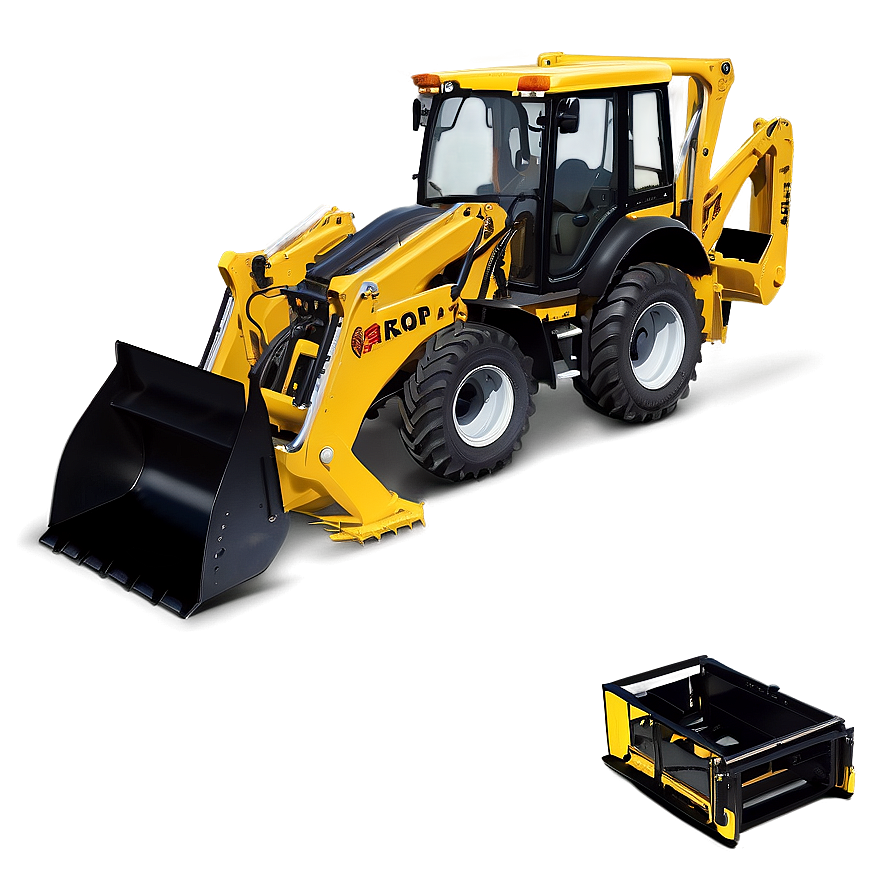Backhoe Loader Side View Png 06272024 PNG