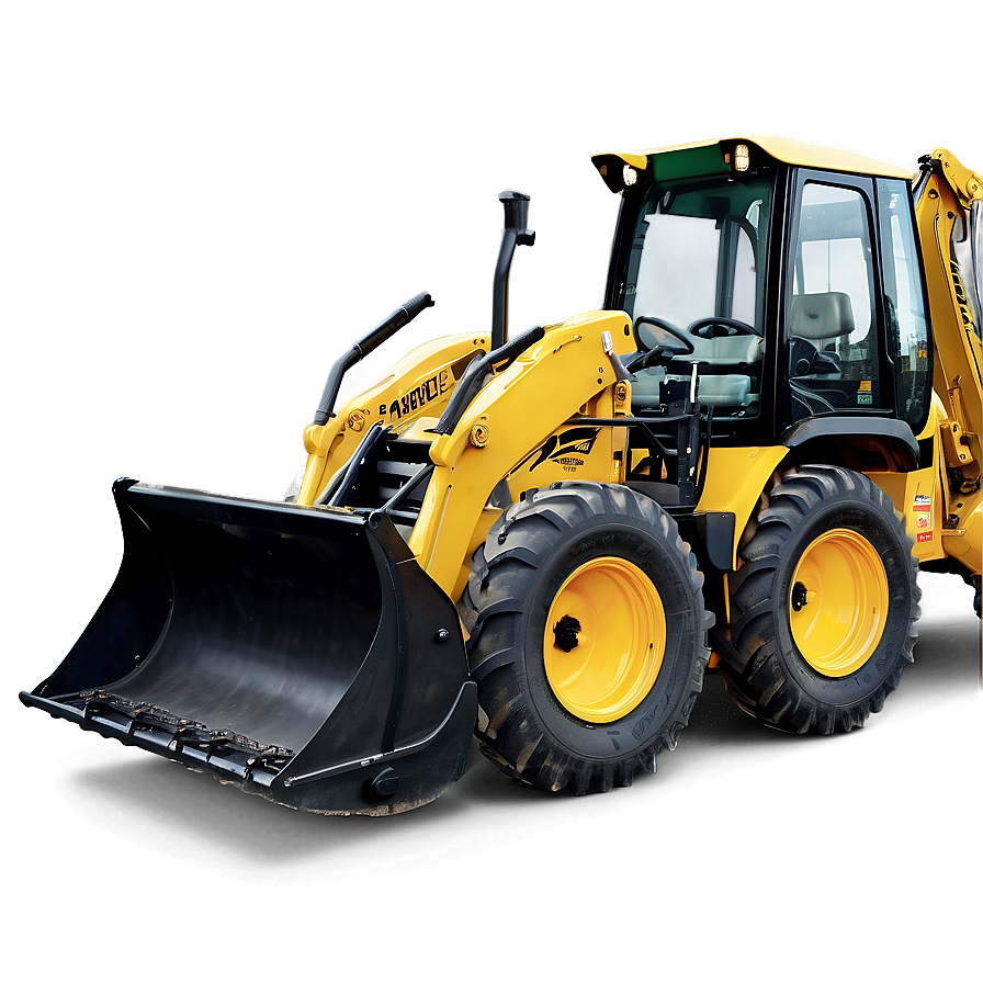 Backhoe With Operator Cabin Png Phk PNG