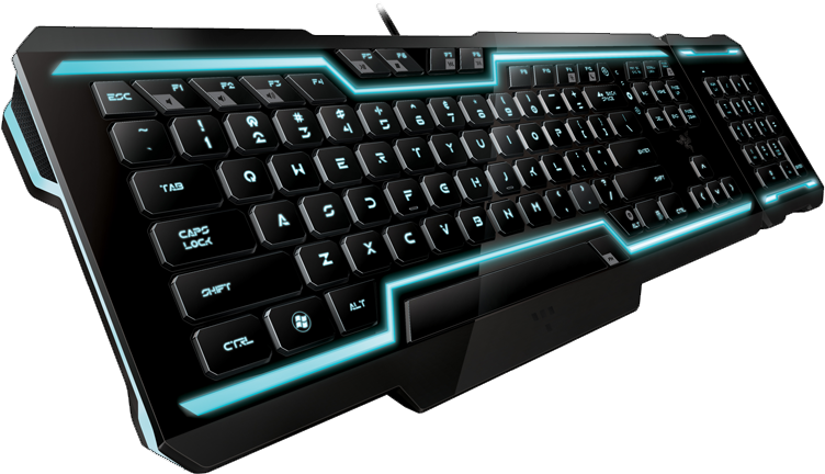Backlit Gaming Keyboard Isolated PNG
