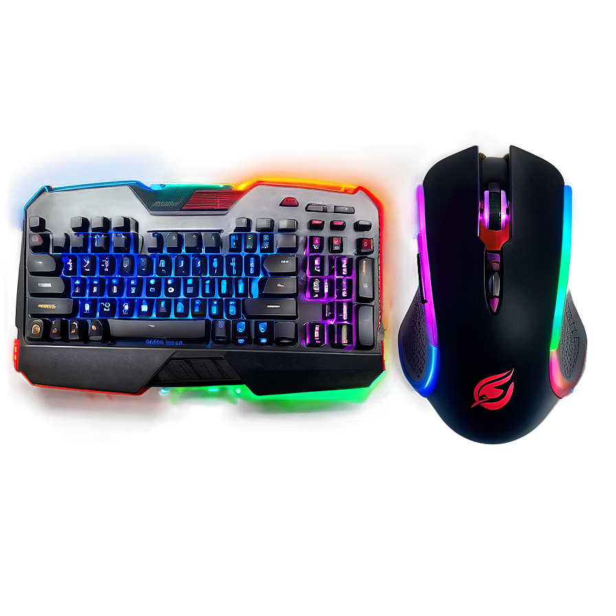 Backlit Keyboard And Mouse For Gamers Png Xgv81 PNG