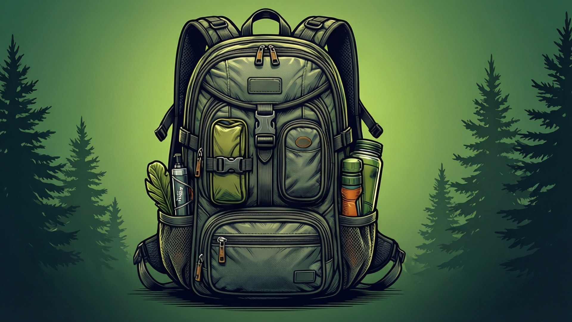 Backpack Adventure Vector Wallpapers