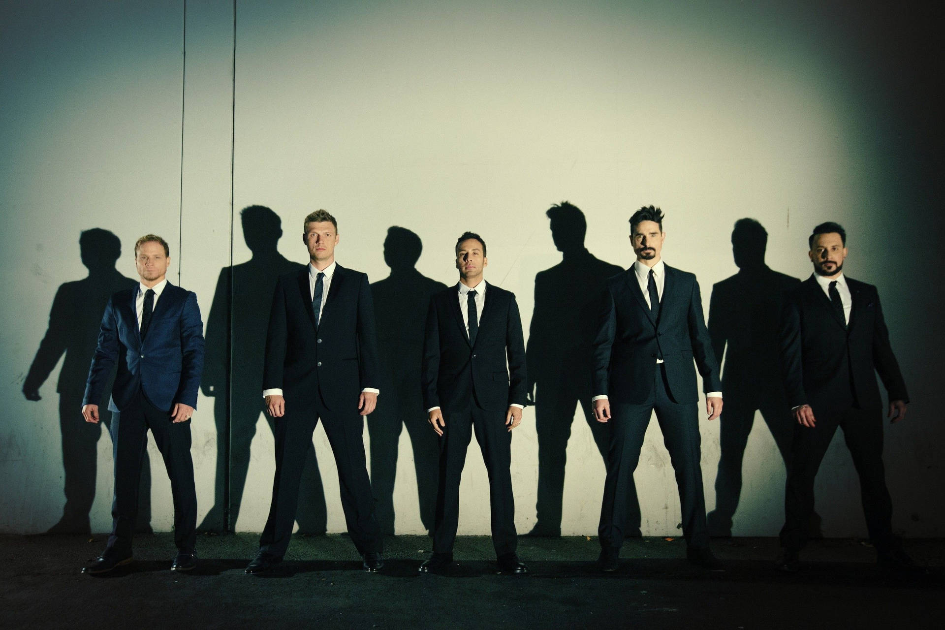 Backstreet Boys In Black Suit Background