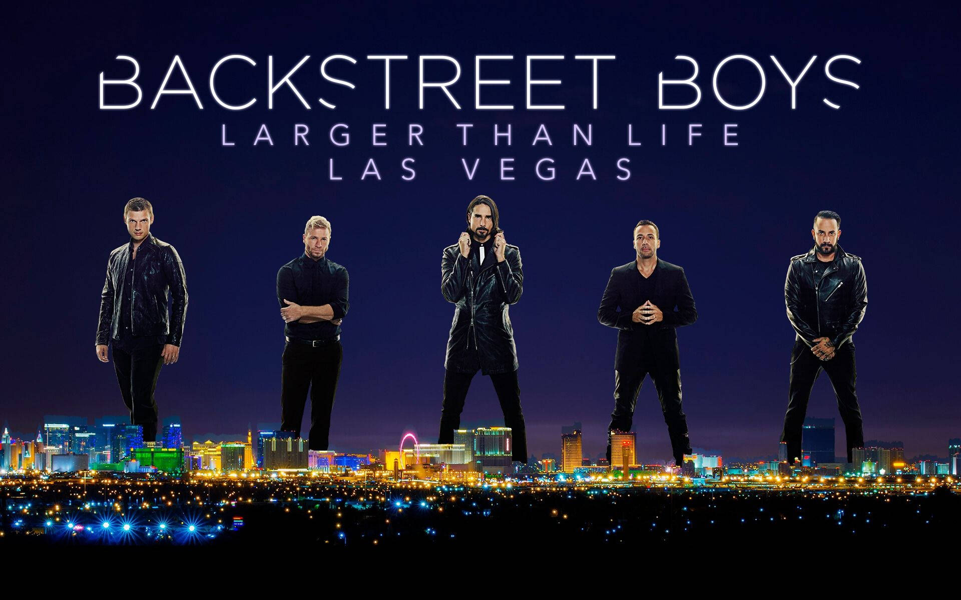 The Backstreet Boys taking the stage in Las Vegas. Wallpaper