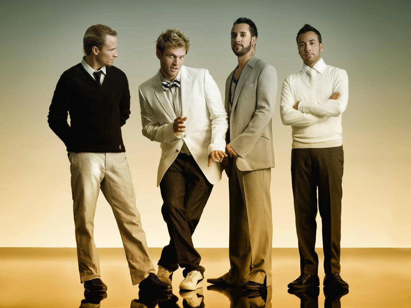 Backstreet Boys In Sepia Background