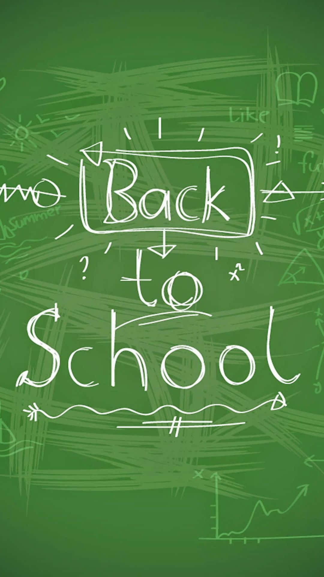 Backto School Chalkboard Aesthetic Wallpaper