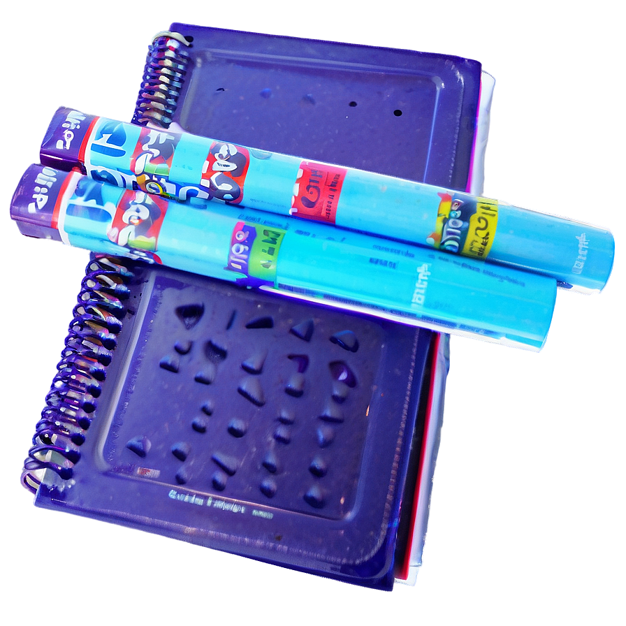 Backto School Supplies Stack PNG