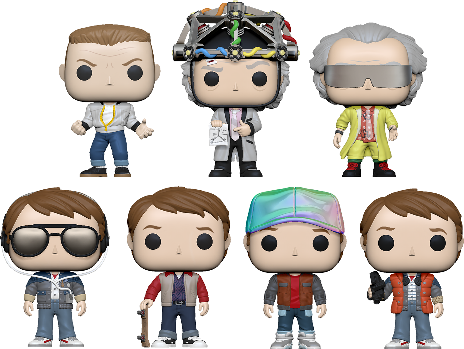 Backtothe Future Funko Pop Collection PNG