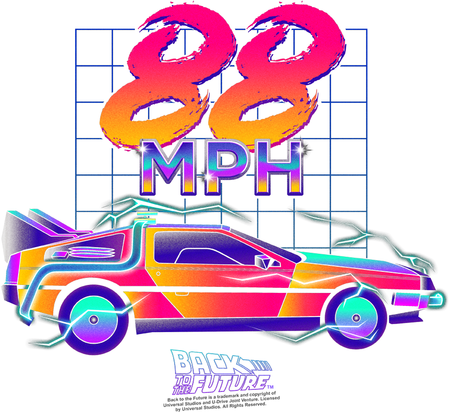 Backtothe Future88 M P H Delorean PNG