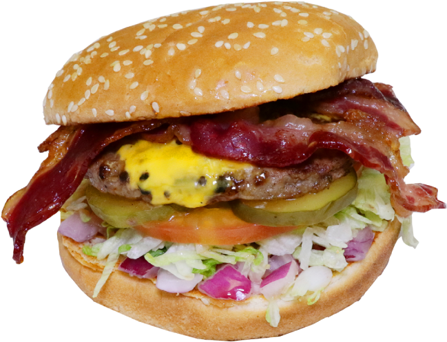 Bacon Cheeseburger Deluxe PNG