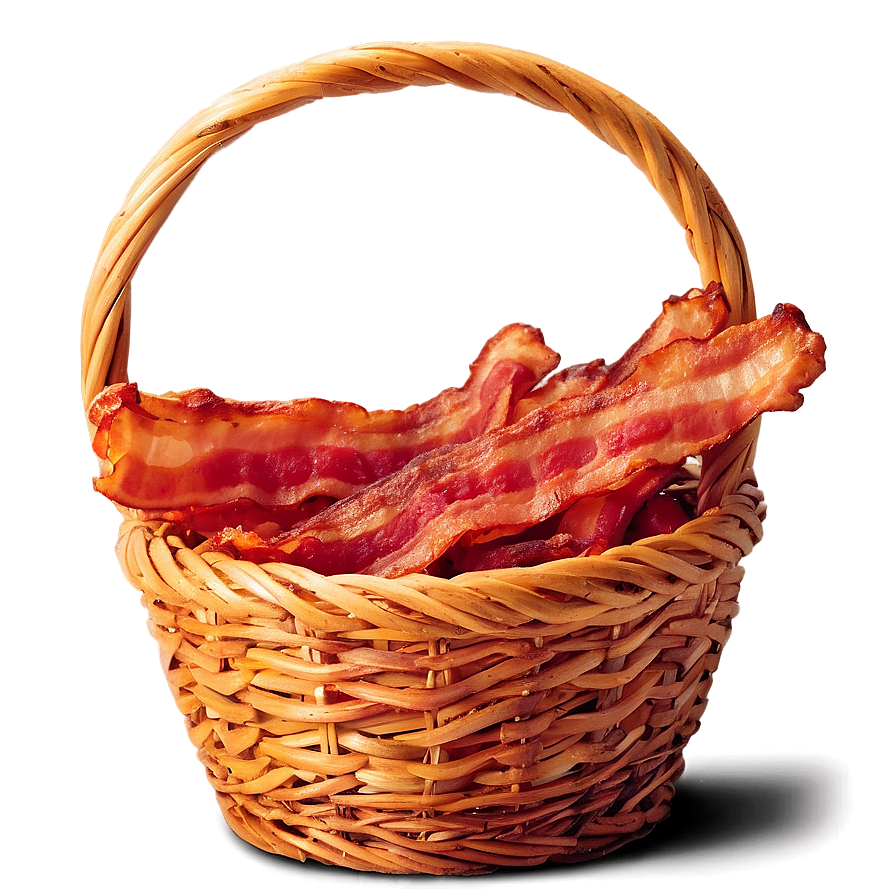 Bacon In Basket Png Owj29 PNG