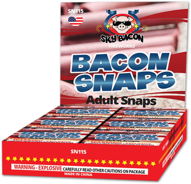 Bacon Snaps Fireworks Box PNG