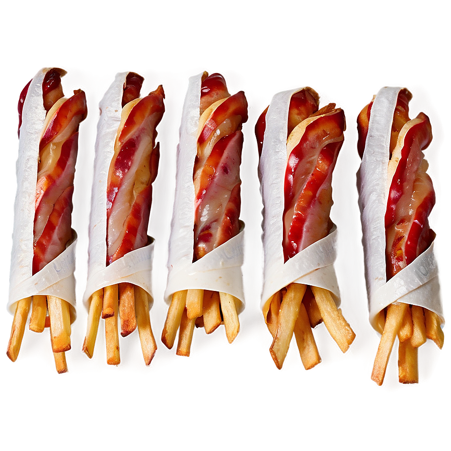 Bacon Wrapped Fries Png 05242024 PNG