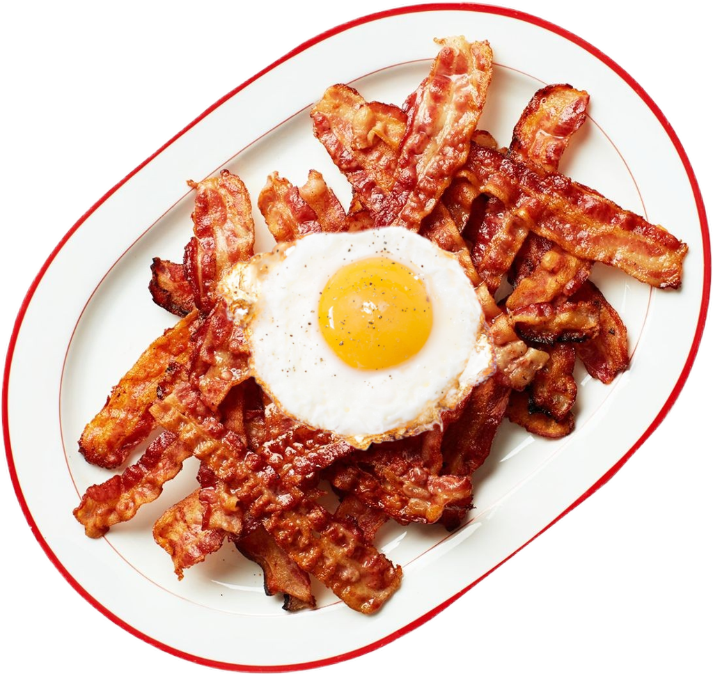 Baconand Egg Breakfast Plate PNG
