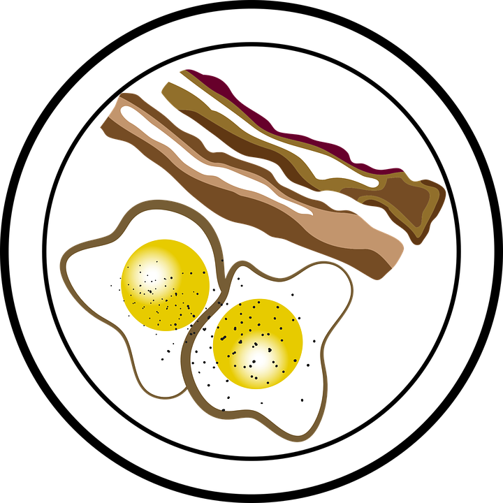 Baconand Eggs Plate PNG