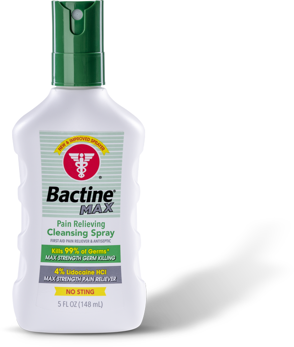 Bactine M A X Pain Relieving Cleansing Spray PNG