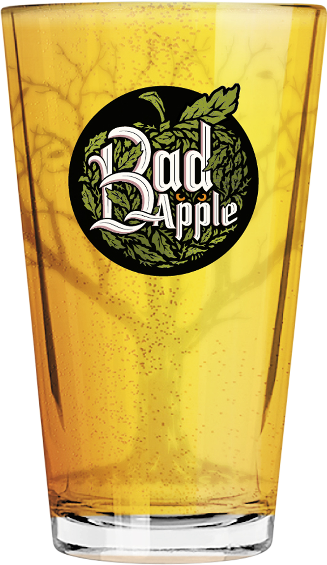 Bad Apple Cider Glass PNG