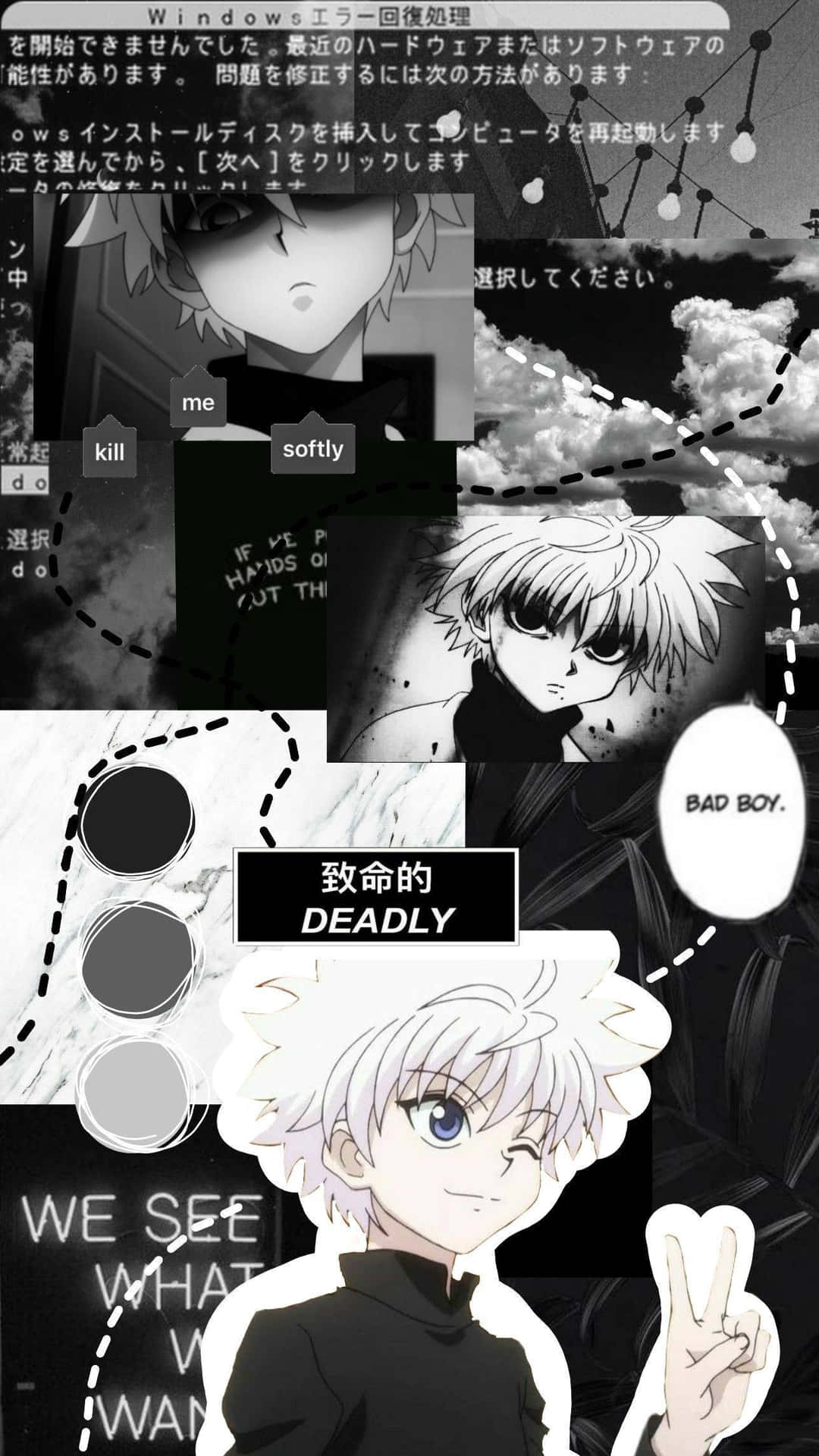 Bad Boy Anime Collage Wallpaper