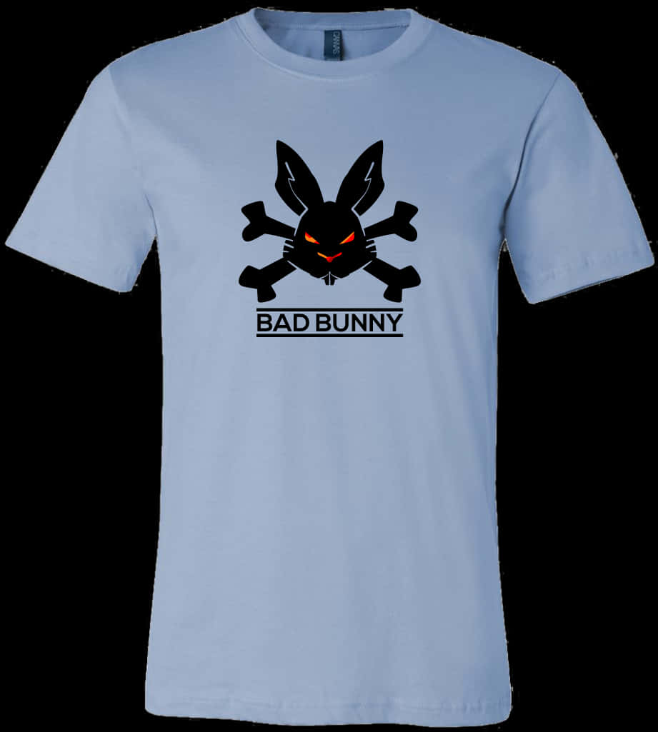 Bad Bunny Graphic T Shirt Design PNG