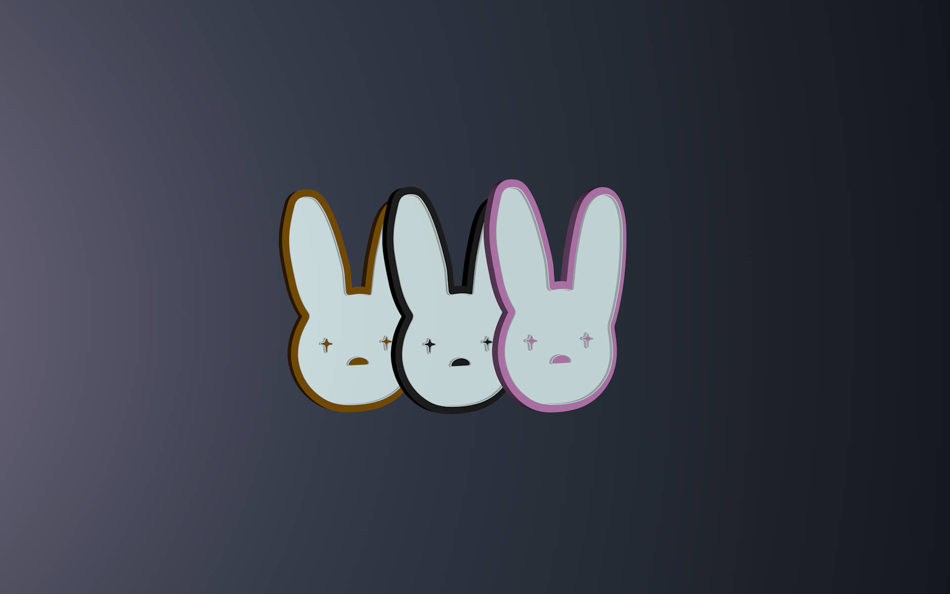 Sötbad Bunny-logotyp. Wallpaper
