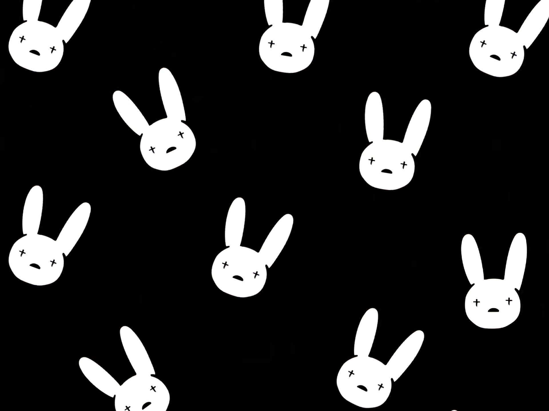 Bad Bunny Logo Pattern Wallpaper