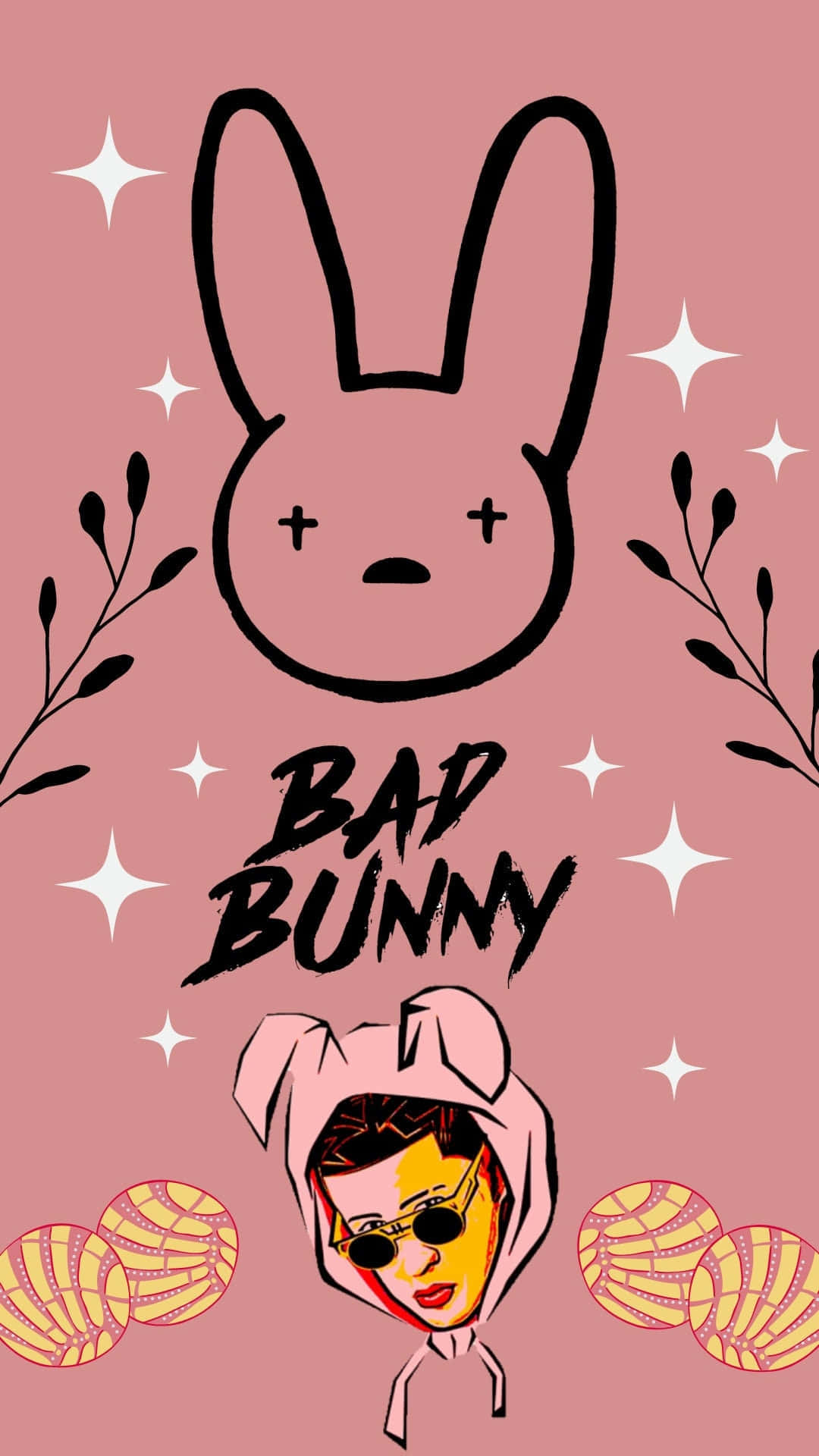 Bad Bunny Pink Aesthetic Wallpaper Wallpaper