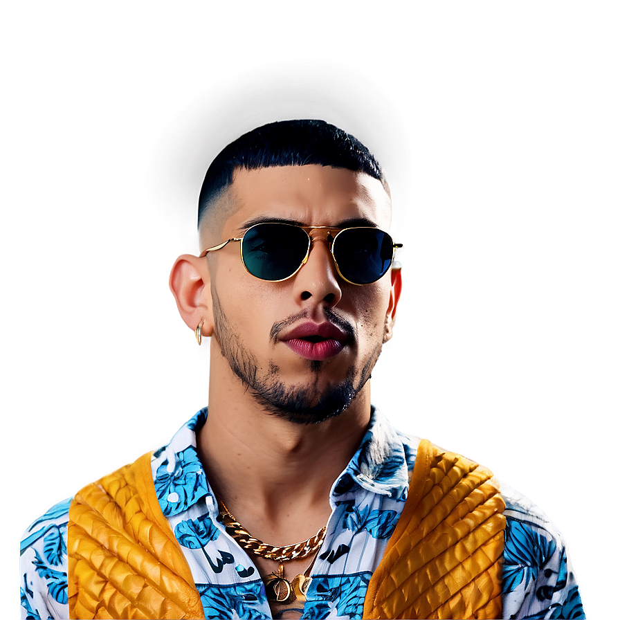 Download Bad Bunny Portrait Png Gmf | Wallpapers.com