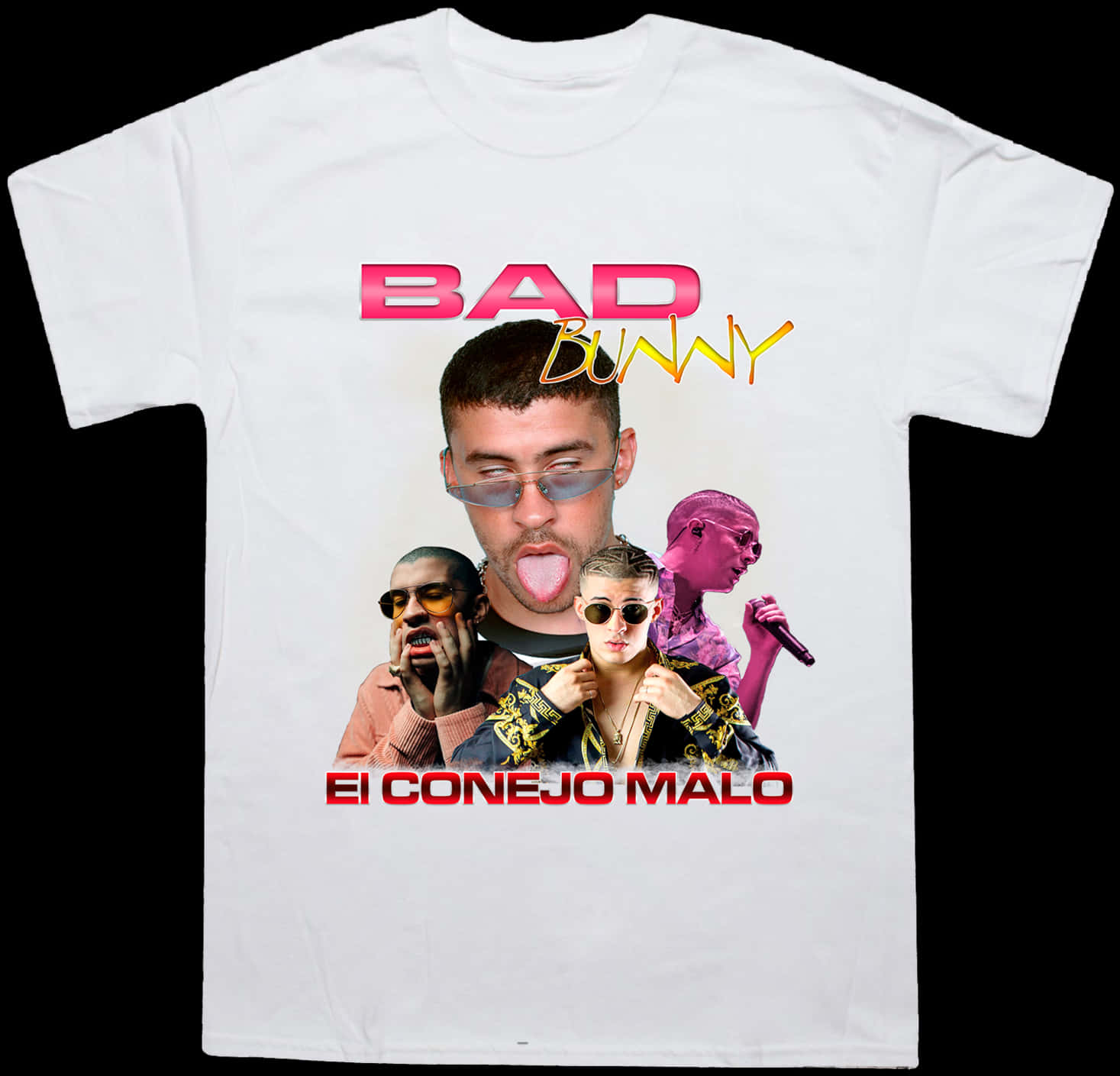 Bad Bunny T Shirt Design PNG