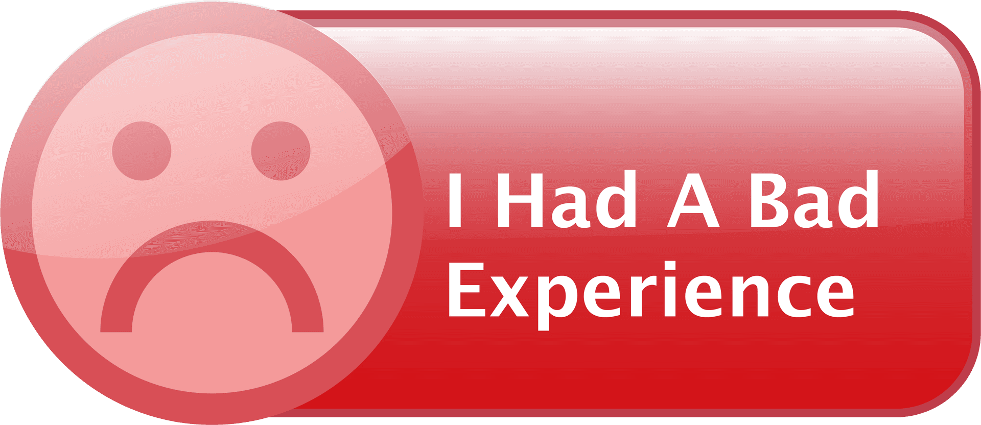 Bad Experience Feedback Button PNG