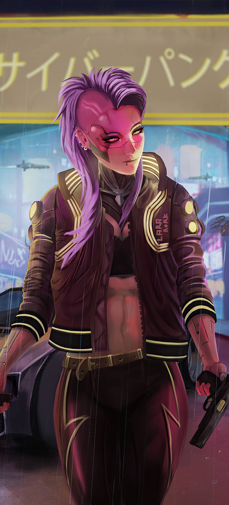 Bad Girl Undercut In Cyberpunk For Android