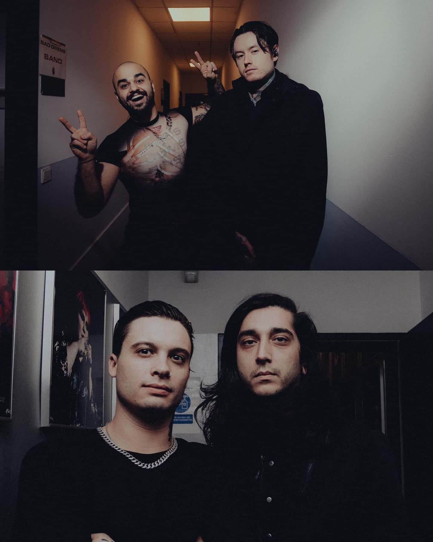 Download Bad Omens Band Members Backstage Wallpaper | Wallpapers.com