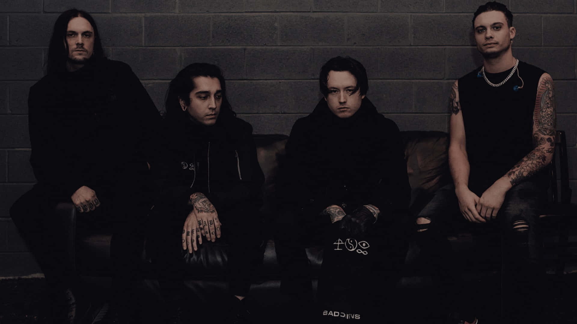 Bad Omens Band Moody Group Portrait Wallpaper