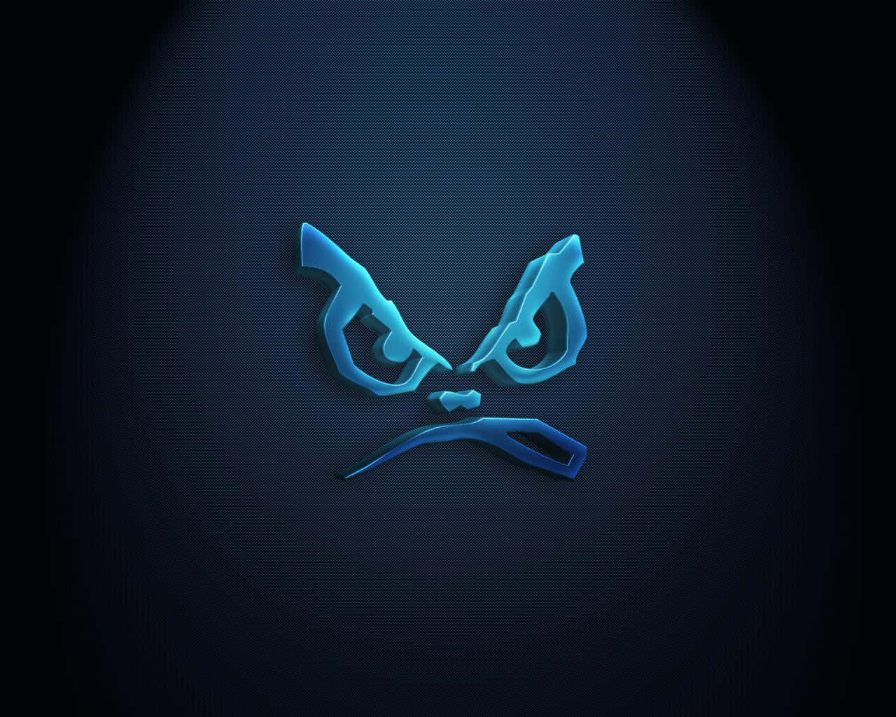 Einblaues Logo Mit Blauem Hintergrund.