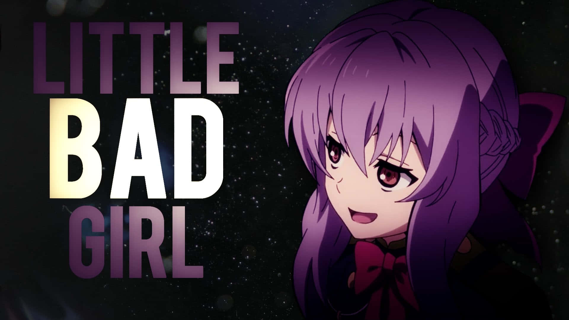 Little Bad Girl - A Girl With Purple Hair