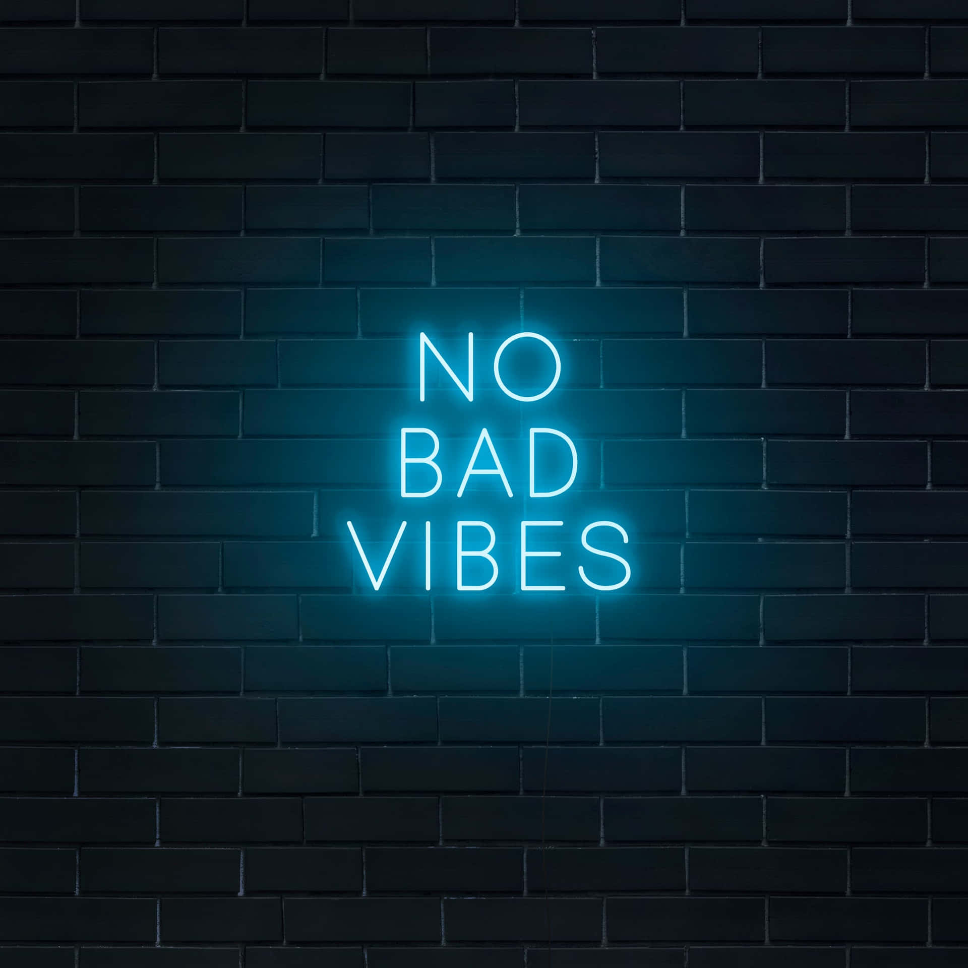 Premium Vector | No bad vibes neon signs style text