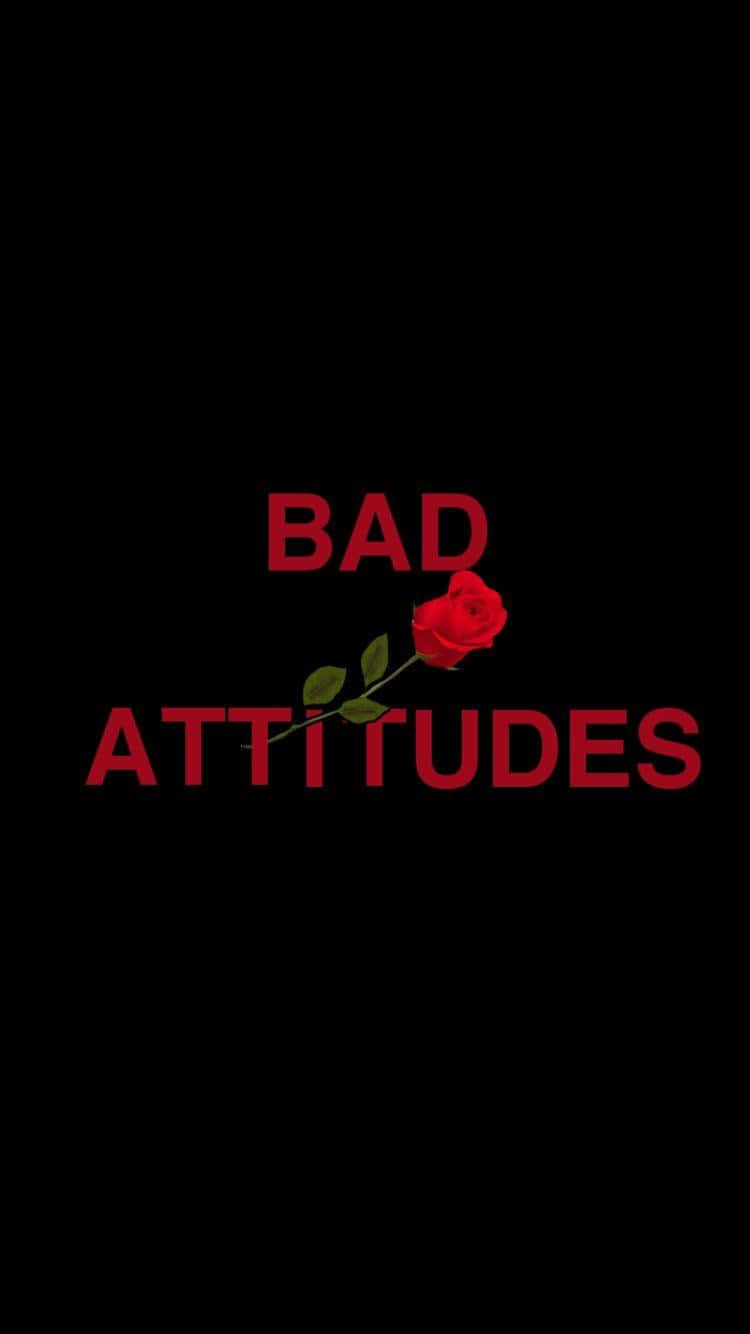 Baddie Attitudes And Red Rose Iphone Background