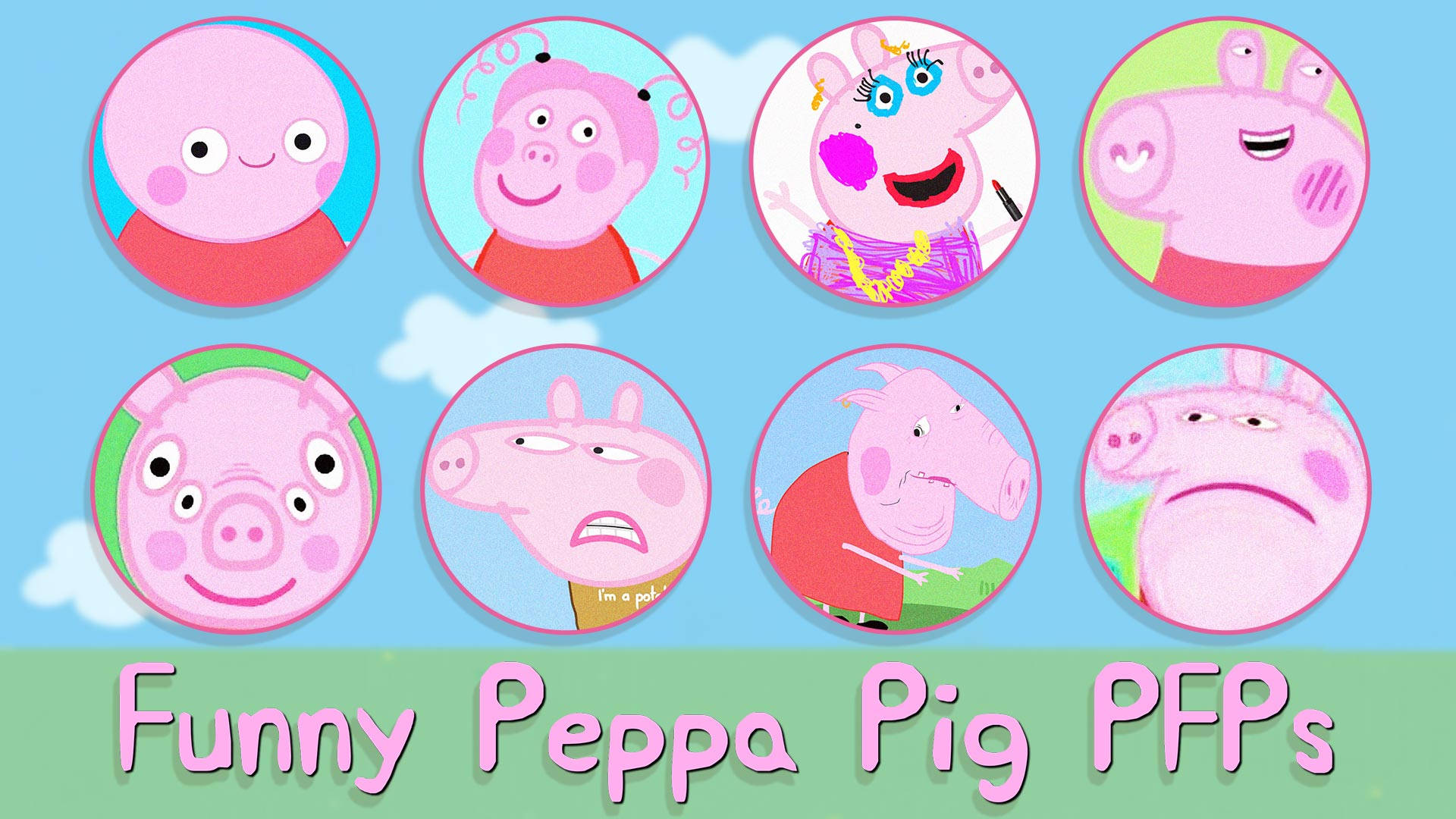 ¡lacoqueta Peppa Pig Adopta Una Pose Feroz! Fondo de pantalla